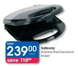 Clicks Safeway Stainless Steel Sandwich Maker offer