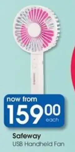 Clicks Safeway USB Handheld Fan offer