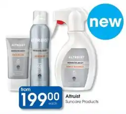 Clicks Altruist Suncare Products offer