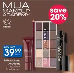 Clicks MUA Makeup Academy Lip, Eye & Brow Products offer