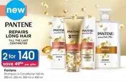 Clicks Pantene Shampoo or Conditioner offer