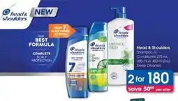 Clicks Head & Shoulders Shampoo or Conditioner offer
