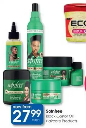 Clicks Sofnfree Black Castor Oil Haircare Products offer