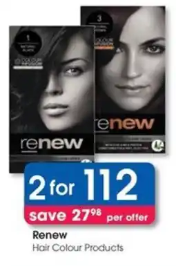 Clicks Renew Hair Colour Products offer
