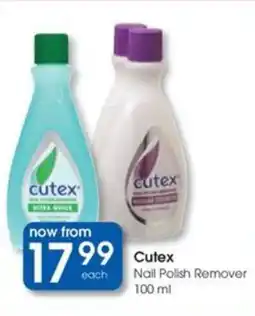 Clicks Cutex Nail Polish Remover offer