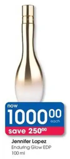 Clicks Jennifer Lopez Enduring Glow EDP offer