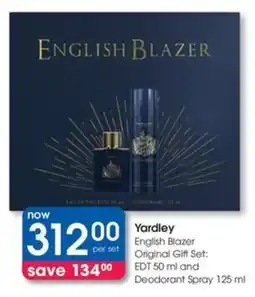Clicks Yardley English Blazer Original Gift Set offer