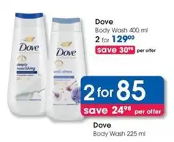 Clicks Dove Body Wash offer