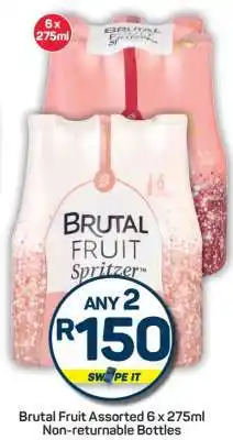 Pick n Pay Brutal Fruit Assorted 6 x 275ml Non-returnable Bottles offer