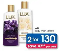 Clicks Lux Body Wash offer