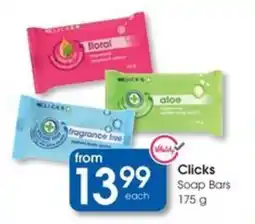 Clicks Clicks Soap Bars offer
