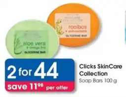 Clicks Clicks SkinCare Collection Soap Bars offer