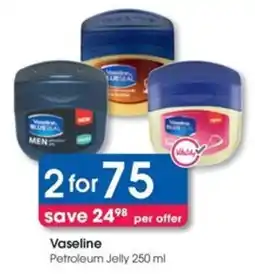 Clicks Vaseline Petroleum Jelly offer