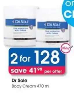 Clicks Dr Sole Body Cream offer