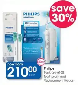 Clicks Philips Sonicare 6100 Toothbrush and Replacement Heads offer