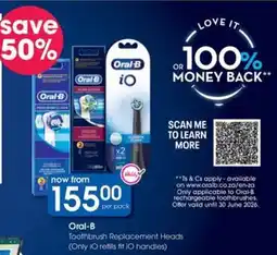 Clicks Oral-B Toothbrush Replacement Heads offer