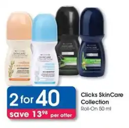 Clicks Clicks SkinCare Collection Roll-On offer