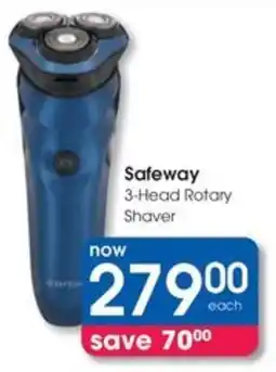 Clicks Safeway 3-Head Rotary Shaver offer