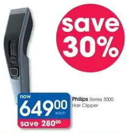 Clicks Philips Series 3000 Hair Clipper offer