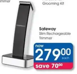 Clicks Safeway Slim Rechargeable Trimmer offer