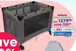 Clicks Safeway Basico Camp Cot offer