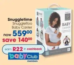 Clicks Snuggletime SnuggleRoo Baby Carrier offer