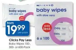 Clicks Clicks Pay Less Baby Wipes offer