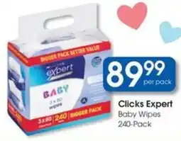 Clicks Clicks Expert Baby Wipes offer