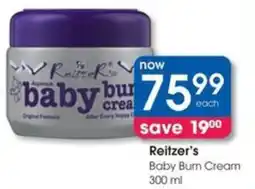 Clicks Reitzer's Baby Bum Cream offer