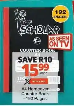 Checkers A4 Hardcover Counter Book offer