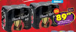 Shoprite Liquor Carling black label beer cans offer