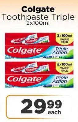 Check Star Colgate Toothpaste Triple offer