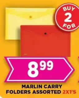 Goal Supermarket Marlin carry folders assorted offer