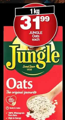 Choppies Jungle Oats offer