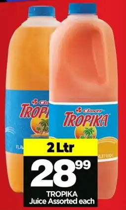 Choppies Clover Tropika Juice Assorted offer
