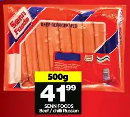 Choppies Senn Foods Beef/ Chilli Russian offer