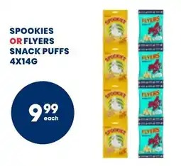 Econo Foods Spookies or flyers snack puffs offer
