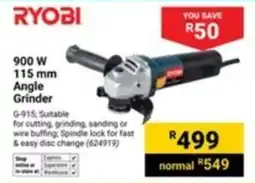 Builders Express Ryobi 900W Angle Grinder offer