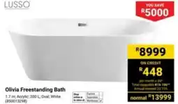 Builders Express Lusso Olivia Freestanding Bath offer