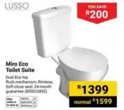 Builders Express Lusso Miro Eco Toilet Suite offer