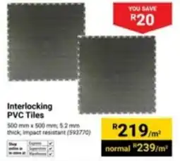Builders Express Interlocking PVC Tiles offer