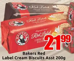 Three Star Cash and Carry Bakers Red Label Cream Biscuits Asst offer