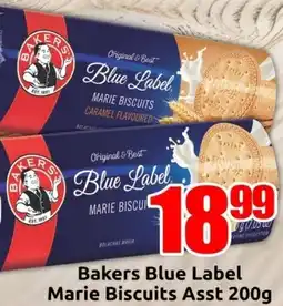 Three Star Cash and Carry Bakers Blue Label Marie Biscuits Asst offer
