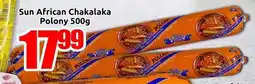 Three Star Cash and Carry Sun African Chakalaka Polony offer
