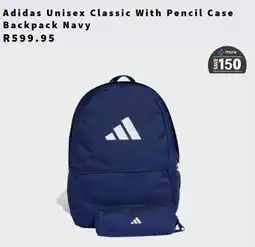 Tekkie Town Adidas Unisex Classic With Pencil Case Backpack Navy offer