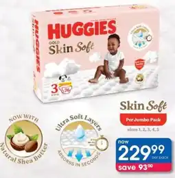 Clicks Huggies Skin Soft offer