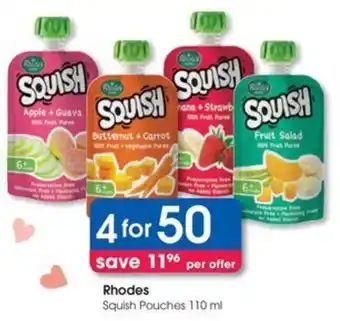 Clicks Rhodes Squish Pouches offer