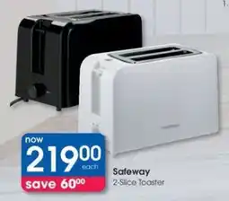Clicks Safeway 2-Slice Toaster offer