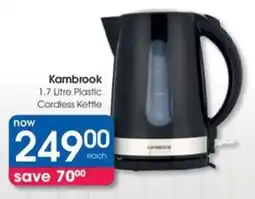 Clicks Kambrook Plastic Cordless Kettle offer