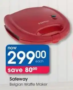 Clicks Safeway Belgian Waffle Maker offer